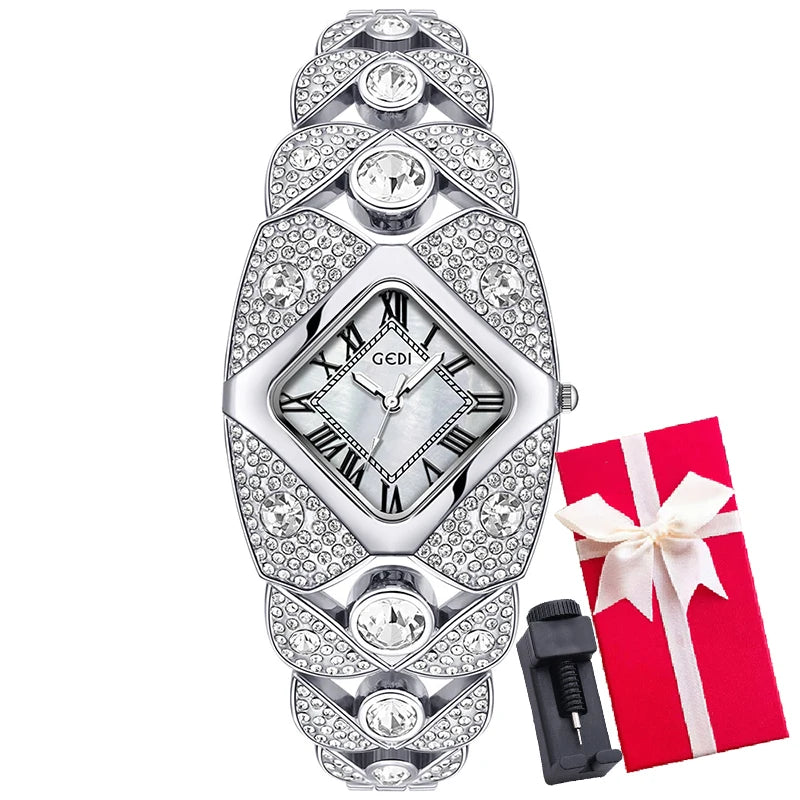 Elegant Rhinestone Ladies Bracelet Watch