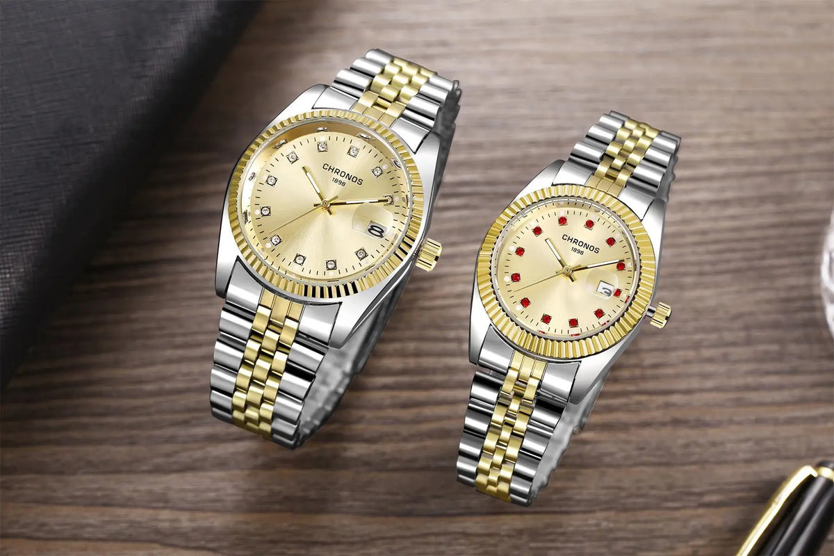 Luxury Brand New Women's Wristwatch Elegant Quartz Watch 32mm Ladies Fashion Waterproof Watches Stainless Steel Rhinestone Clock