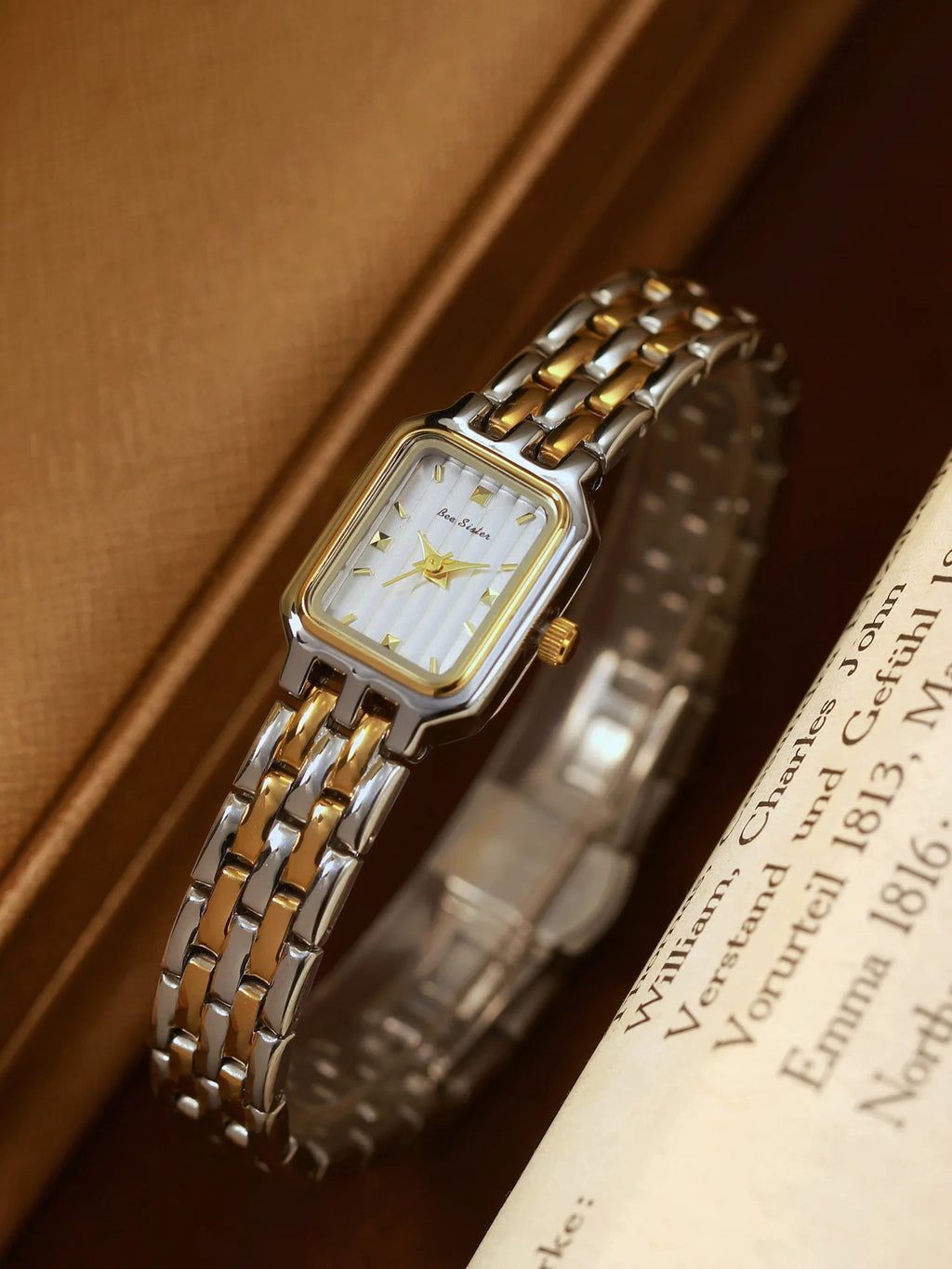 Women’s Fashion Square Small Dial Watch Stainless Steel Bracelet Luxury Quartz Wristwatch Simple Lady Dress Gift 2025 New