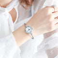 Retro Ladies Quartz Wristwatch Women Watches Small Gold Bangle Bracelet Watch Stainless Steel Clock Fashion Casual Dress Watch