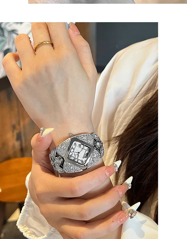 Elegant Rhinestone Ladies Bracelet Watch