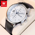OLEVS 2880 Mens Watch Classic Original Multifunctional Quartz Watch Waterproof Luminous Date Watches For Men Box Gift