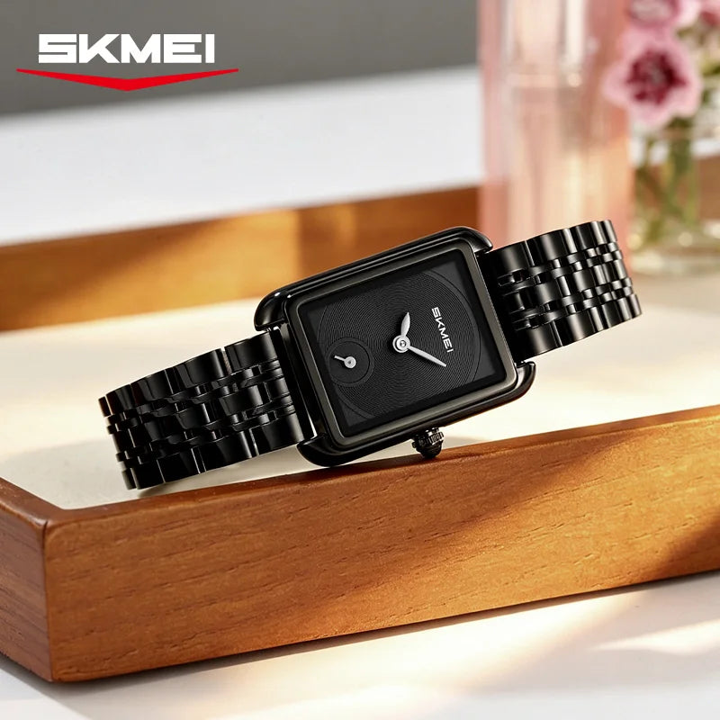 SKMEI 2670 Simple Fashion Elegant Rectangle Women Watches Analog Quartz Wristwatches Reloj Mujer Girls Clock Gift（Without Box）