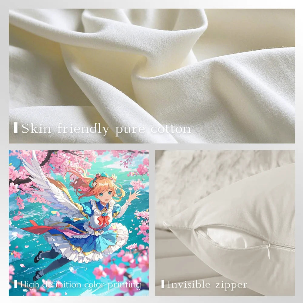 S-SmithS-F-FashionS-P-Paul Pillow Case Anti-dustmite Pillowcase Invisible zipper silky short plush Sofa cushion cover
