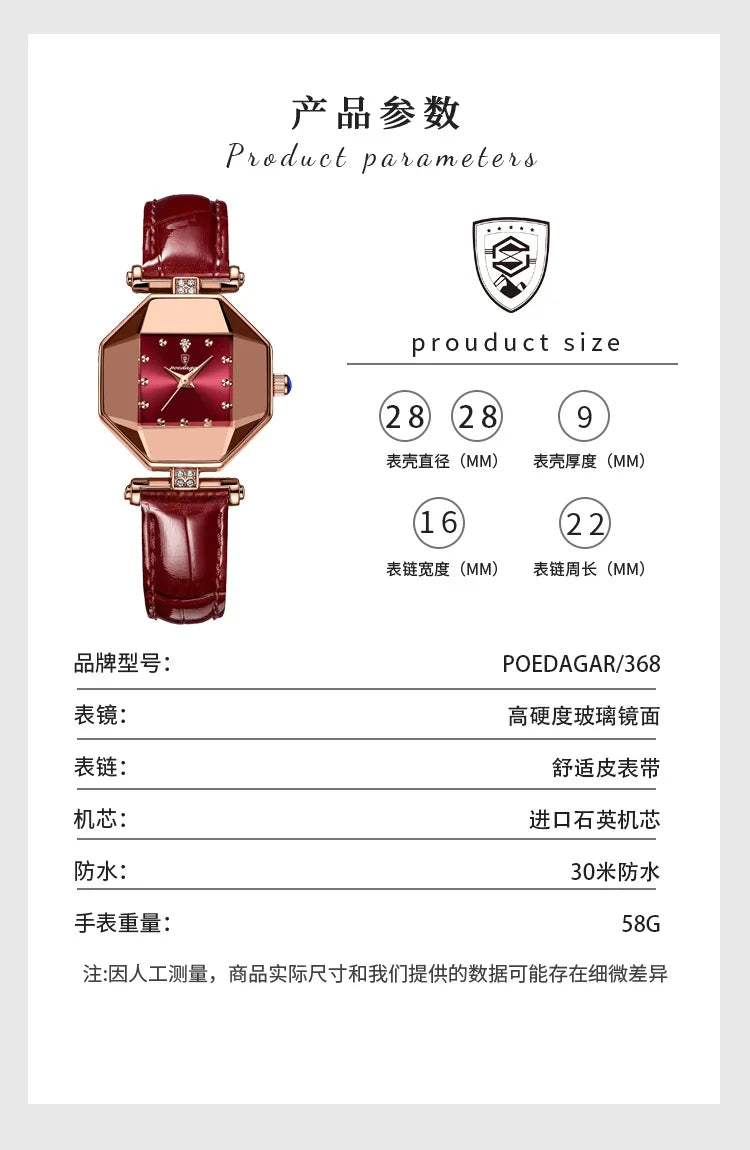 Women Quartz Watch Leather Steel Watch Rhinestone Ladies Bracelet Watch Casual Wristwatch Clock Relogio Feminino