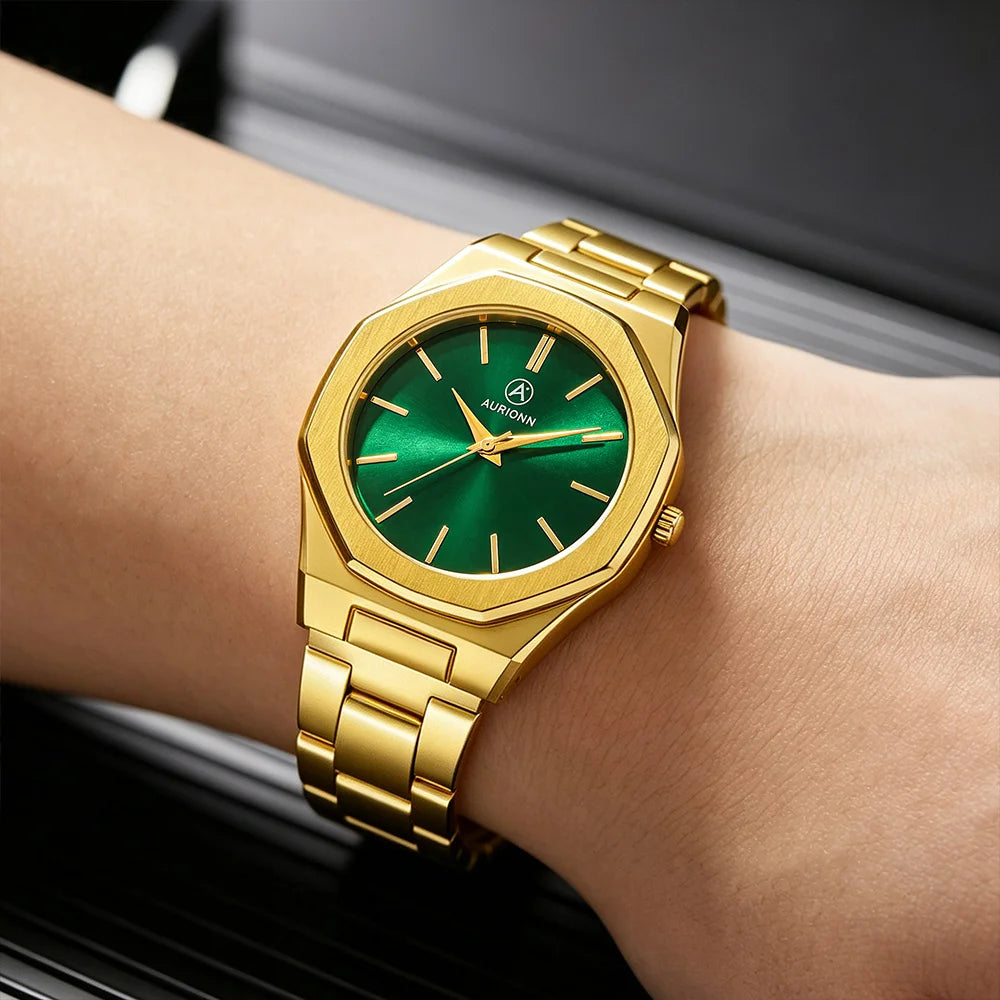 2Pcs Men's Fashion Watch Set, Easter, Christmas, New Year's Day, Halloween, Ramadan, Gifts for Friends and Family.