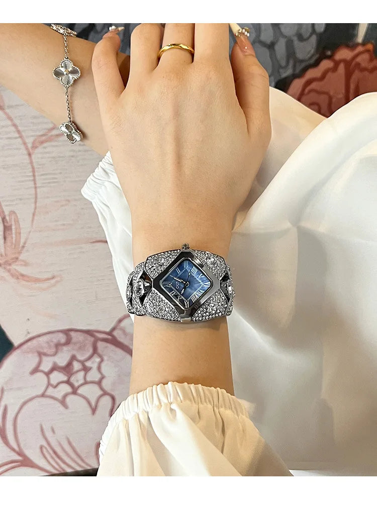 Elegant Rhinestone Ladies Bracelet Watch
