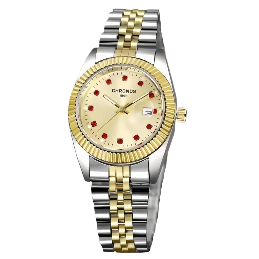 Luxury Brand New Women's Wristwatch Elegant Quartz Watch 32mm Ladies Fashion Waterproof Watches Stainless Steel Rhinestone Clock