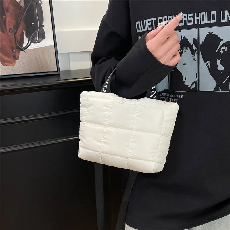 Quilted tote bag for women spacious shopping tote