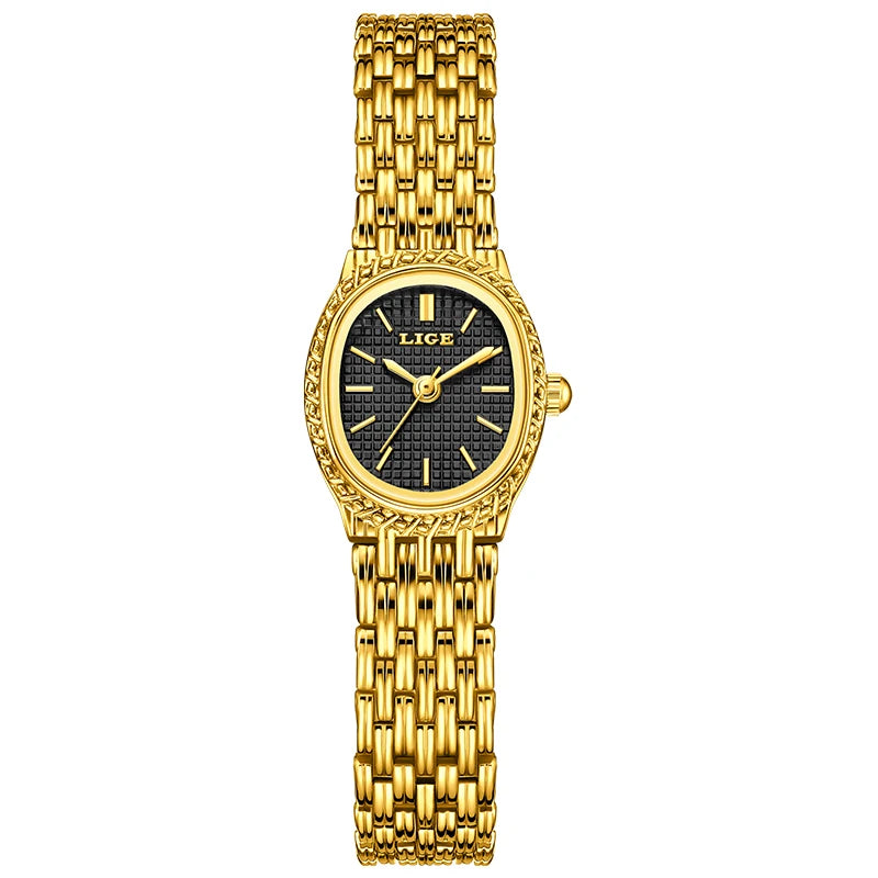 LIGE 2026 Elegant Quartz Woman Watch Classic Fashion Luxury Simple Dial Waterproof Ladies Bracelet Women's Wristwatch Clock Gift