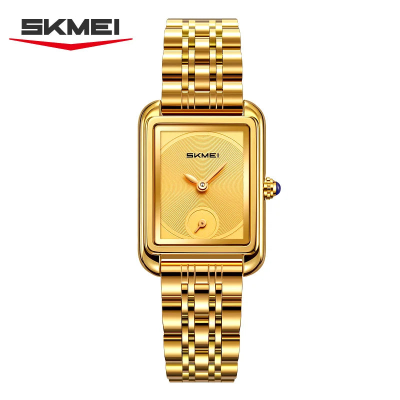 SKMEI 2670 Simple Fashion Elegant Rectangle Women Watches Analog Quartz Wristwatches Reloj Mujer Girls Clock Gift（Without Box）