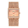 NEW Ladies Watches Fashion Gold Diamond Bracelet Women Luxury  Vintage Quartz Watches Simple Square Dial Female Dress Gifts