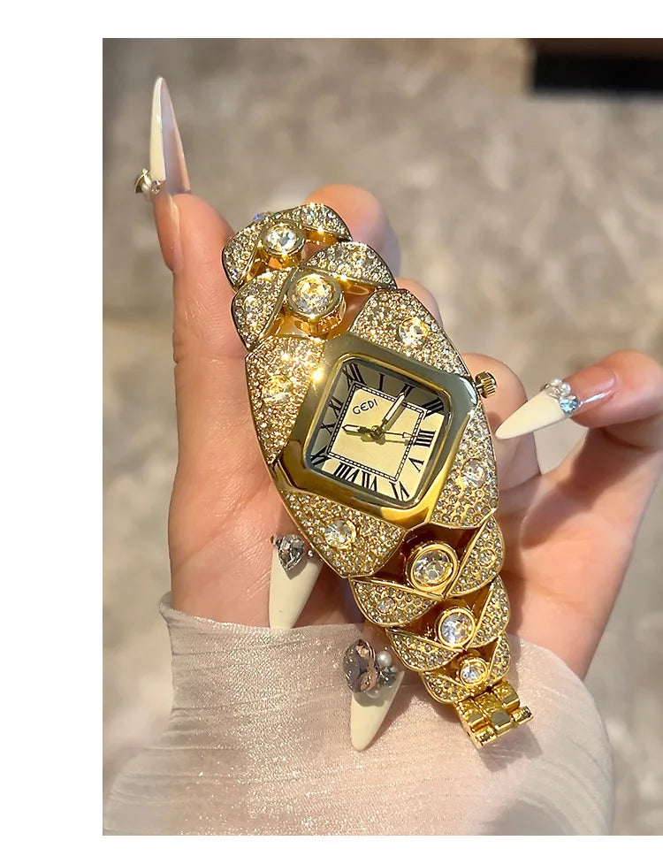 Elegant Rhinestone Ladies Bracelet Watch