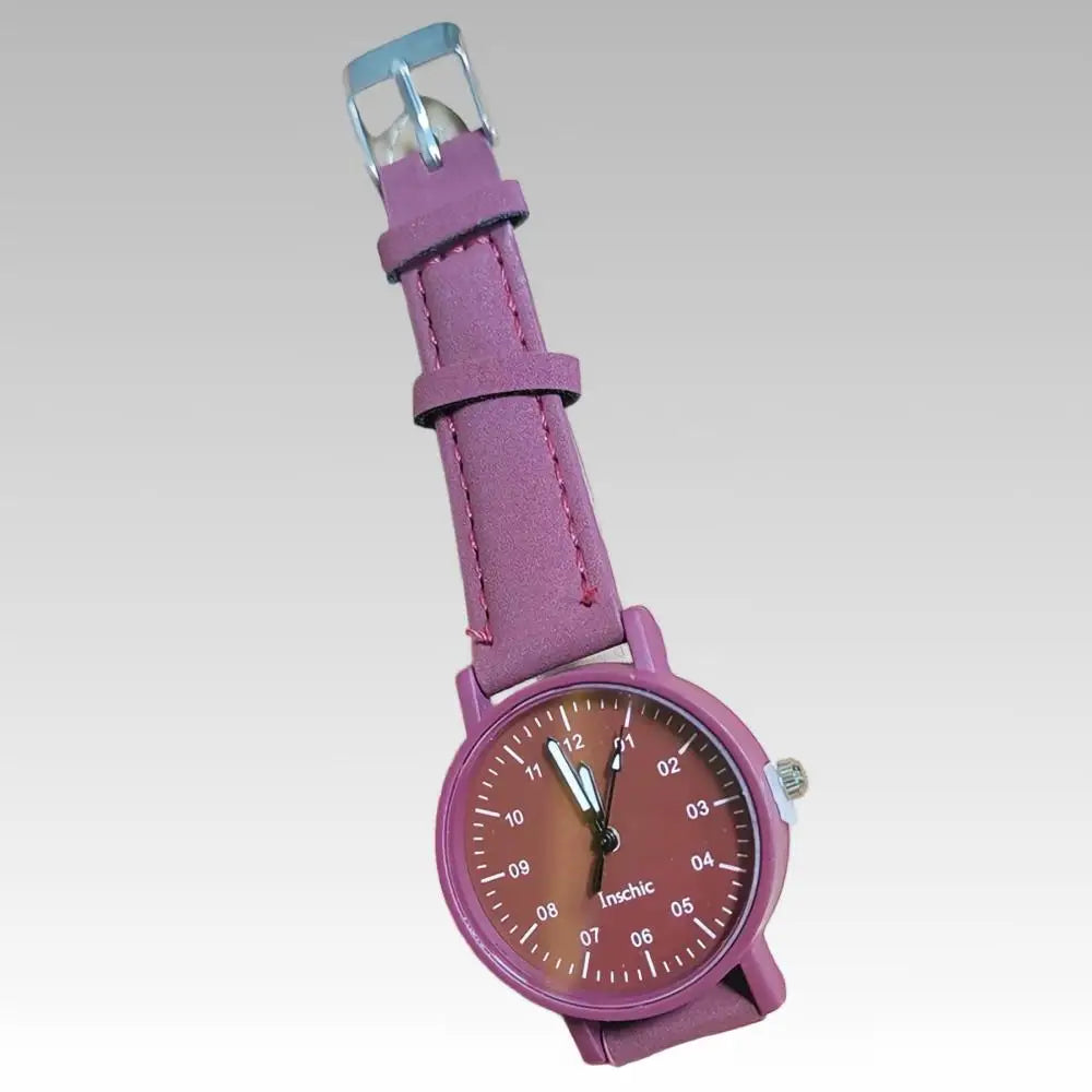 Women's Watch PU Leather Strap Bracelet Women Quartz Watches Small Round Dial Fashion Wristwatch for Ladies Girls