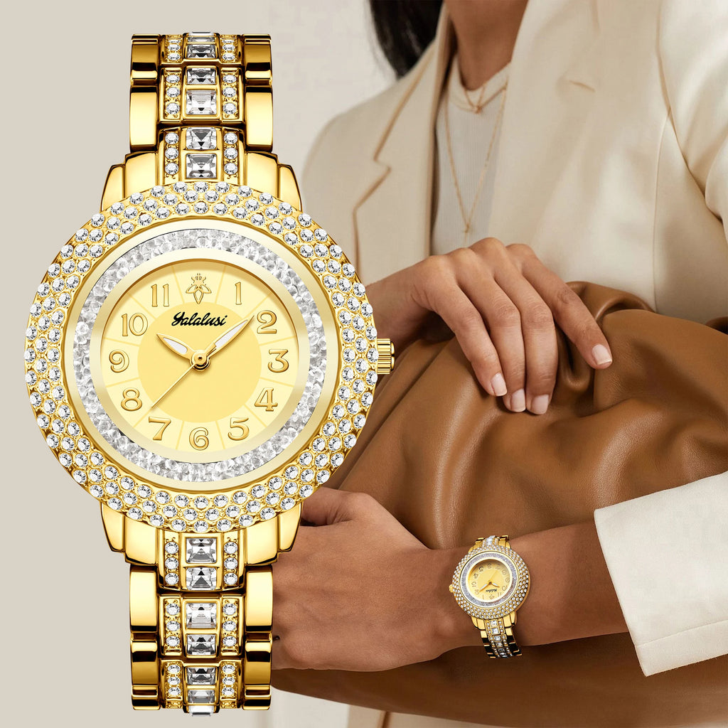 Luxury Rhinestone Bracelet Quartz Watch