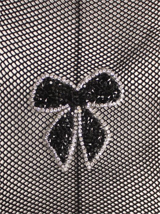 High Waist  Bowknot Fishnet  Pantyhose-4