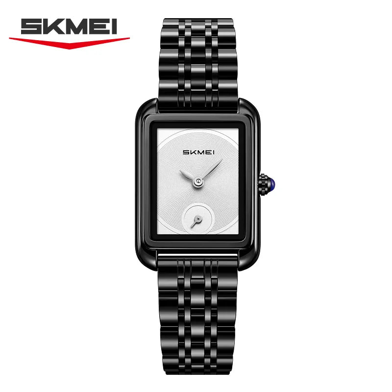 SKMEI 2670 Simple Fashion Elegant Rectangle Women Watches Analog Quartz Wristwatches Reloj Mujer Girls Clock Gift（Without Box）