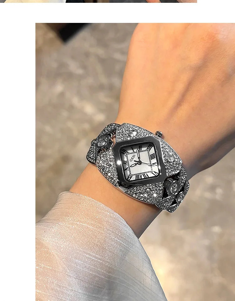 Elegant Rhinestone Ladies Bracelet Watch