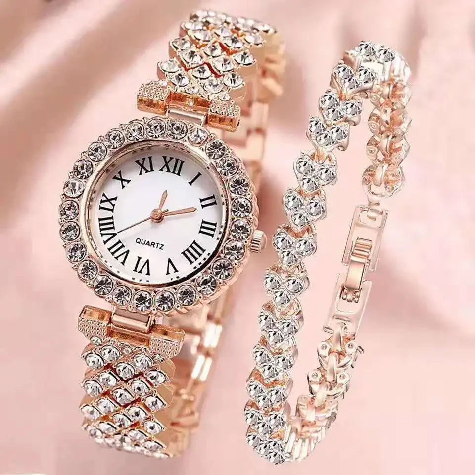 Women Quartz Watch Bracelet Fashion Wrist Watches for Women Stainless Steel Band Strap Female Clock Wristwatch Zegarek Damski