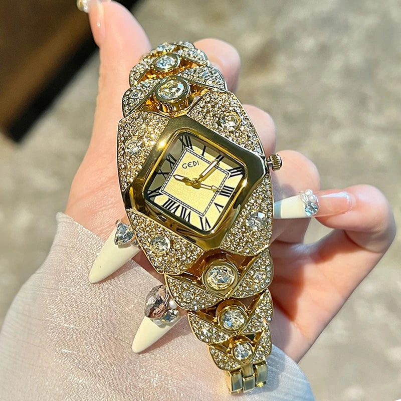 Elegant Rhinestone Ladies Bracelet Watch