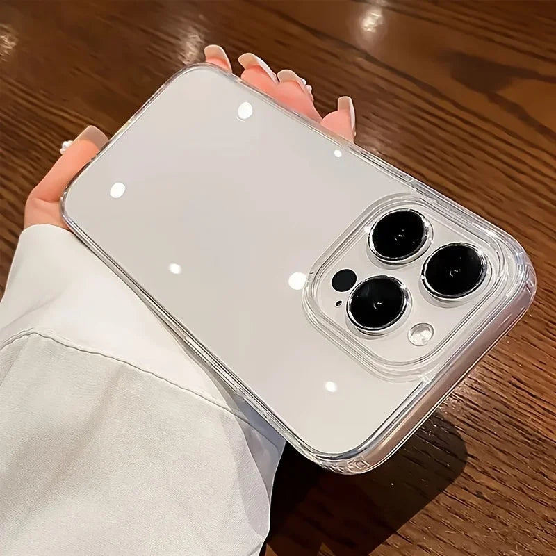 Luxury Transparent Phone Case For iPhone 18 17 Air 16 15 14 Plus 13 12 11 Pro Max Shockproof HD Clear Hard Acrylic Back Cover