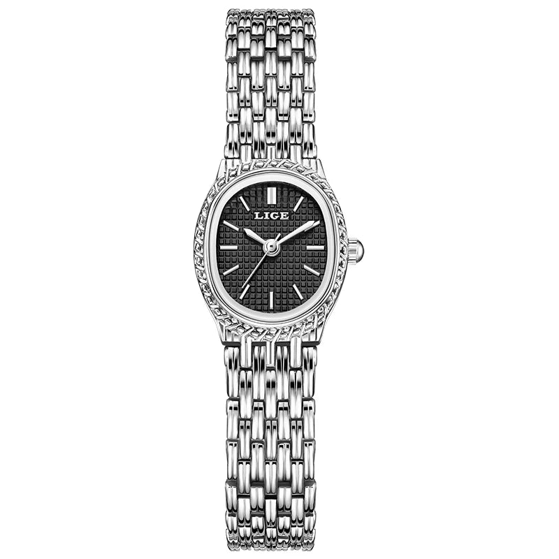 LIGE 2026 Elegant Quartz Woman Watch Classic Fashion Luxury Simple Dial Waterproof Ladies Bracelet Women's Wristwatch Clock Gift