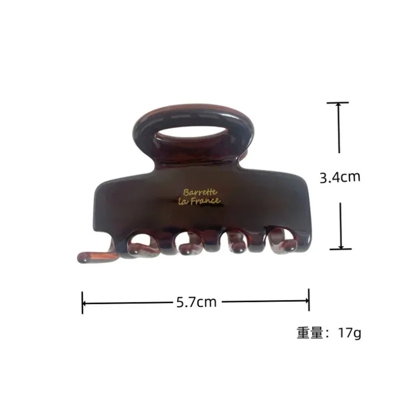 French Women's Hair Clips Elegant Acetate Hair Claw Medium Size Sweet Shark Clip Exquisite Korean Headwear Hairs Accessories