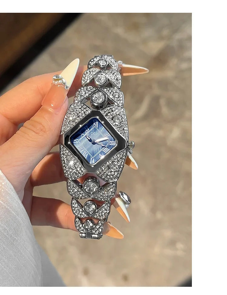 Elegant Rhinestone Ladies Bracelet Watch