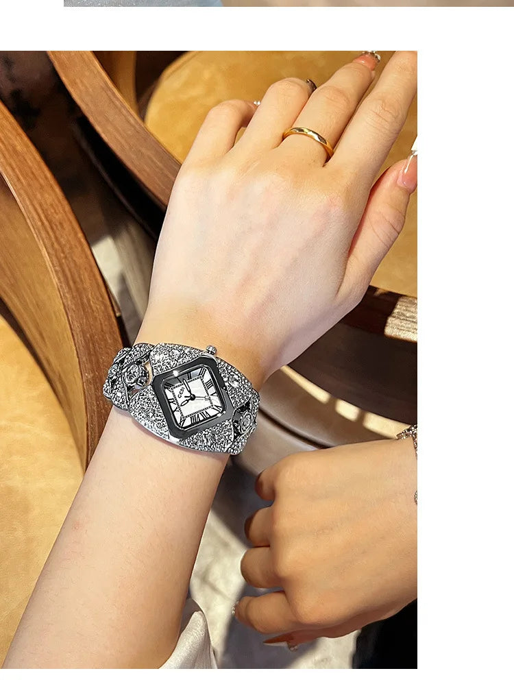 Elegant Rhinestone Ladies Bracelet Watch