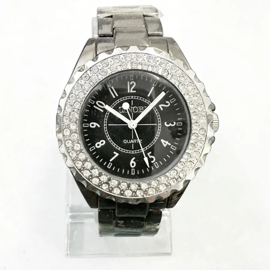 Promotion Item Fashion Women Rhinestone Quartz Wrist Watch Black Dial Nice Gift Ship With Tracking Number Wholesale Price