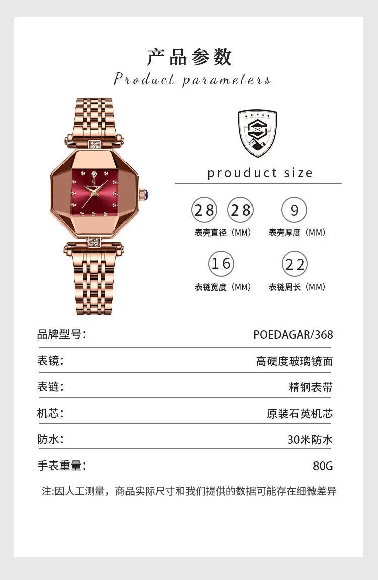 Women Quartz Watch Leather Steel Watch Rhinestone Ladies Bracelet Watch Casual Wristwatch Clock Relogio Feminino
