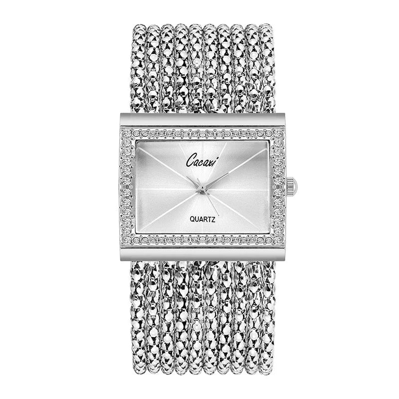 NEW Ladies Watches Fashion Gold Diamond Bracelet Women Luxury  Vintage Quartz Watches Simple Square Dial Female Dress Gifts