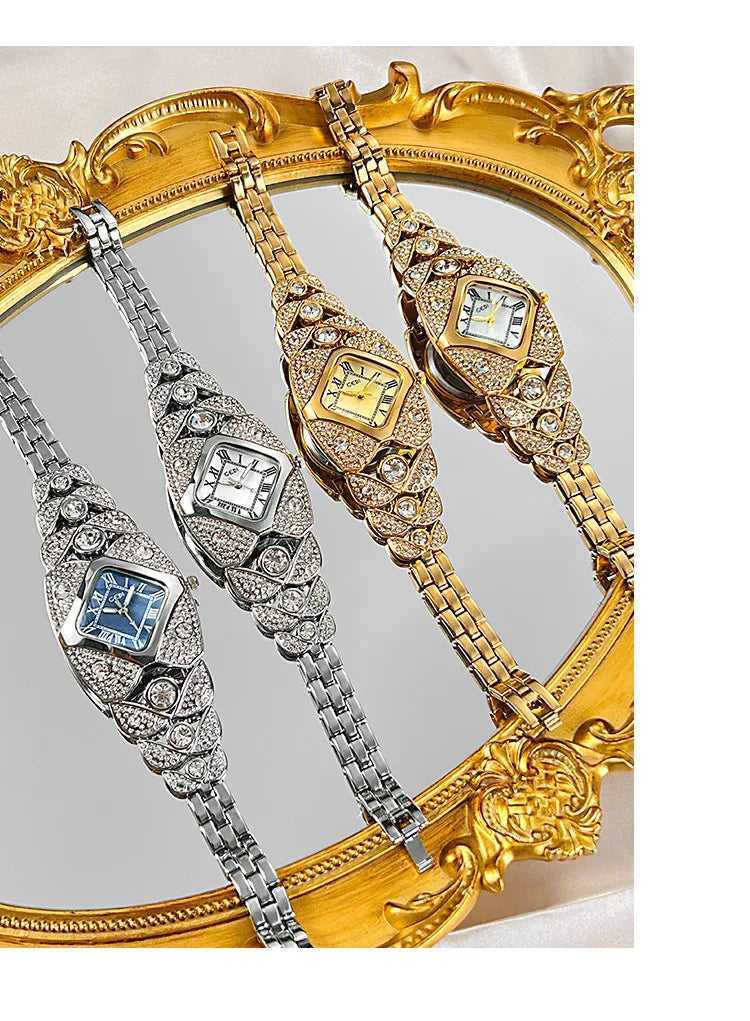 Elegant Rhinestone Ladies Bracelet Watch