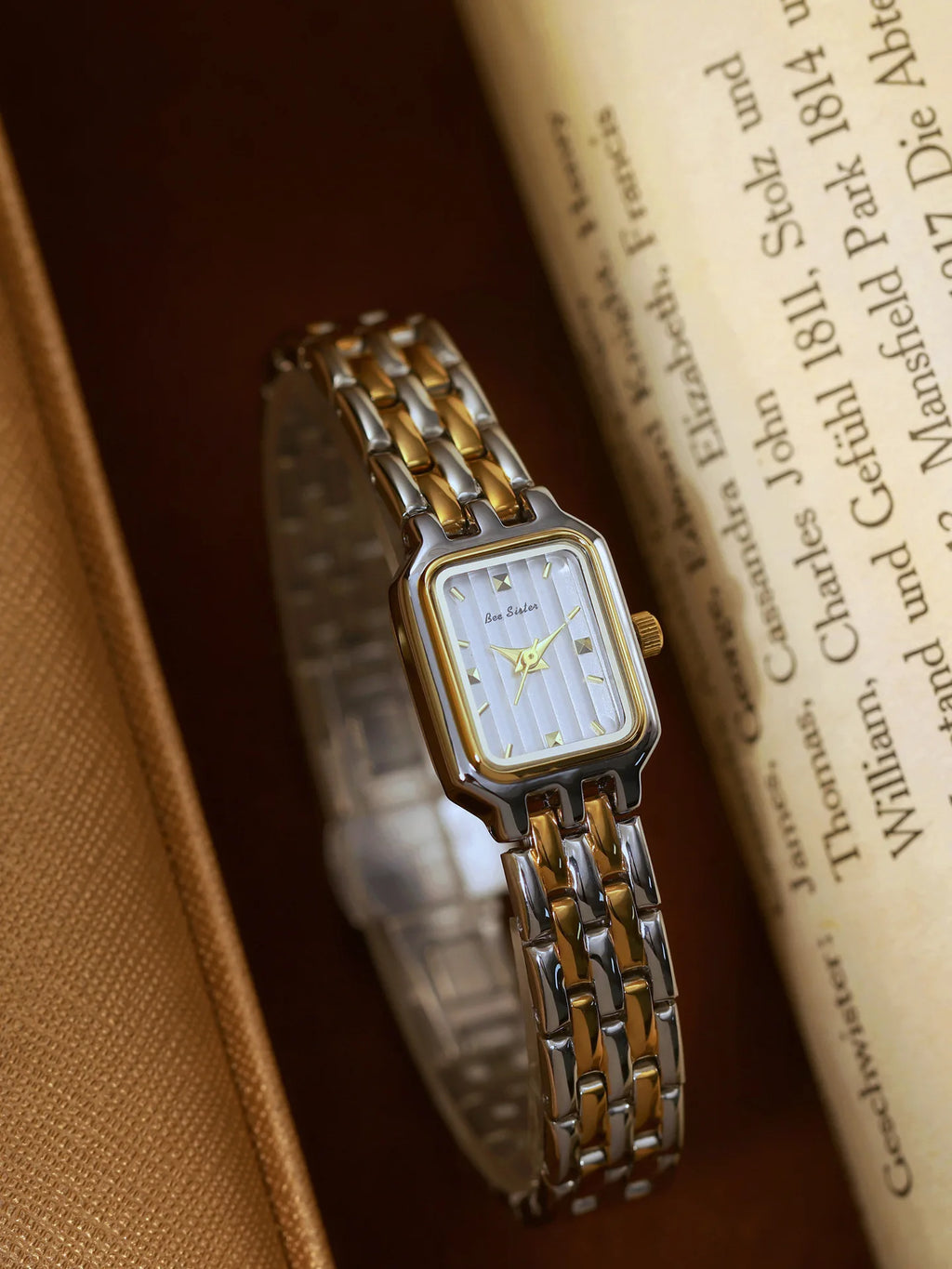 Women’s Fashion Square Small Dial Watch Stainless Steel Bracelet Luxury Quartz Wristwatch Simple Lady Dress Gift 2025 New