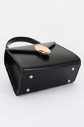 Women's Top Handle Bag Vegan Leather Flap BYMANYC ® New York CONTEMPORARY SLEEK STRUCTURED PURSE - New Collection