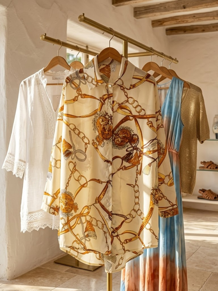 WOMEN'S BLOUSE TRIBECA New Collection IBIZA Summer – BYMANYC ® New York-1