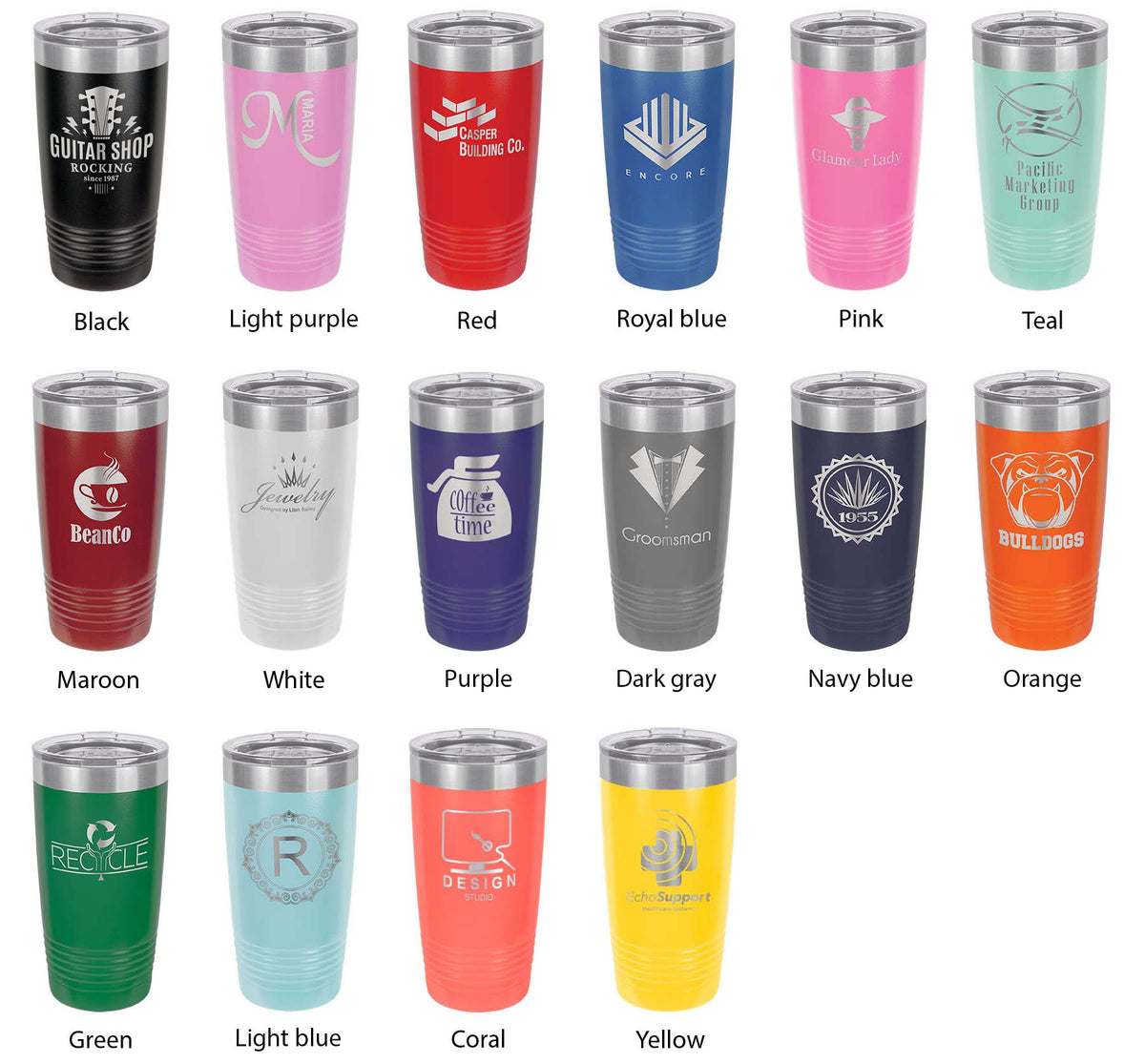 Walloon Lake Map Tumbler Travel Mug Insulated Laser Engraved Coffee Cup Michigan 20 oz