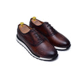 Archie - Brown Leather Sneakers-0
