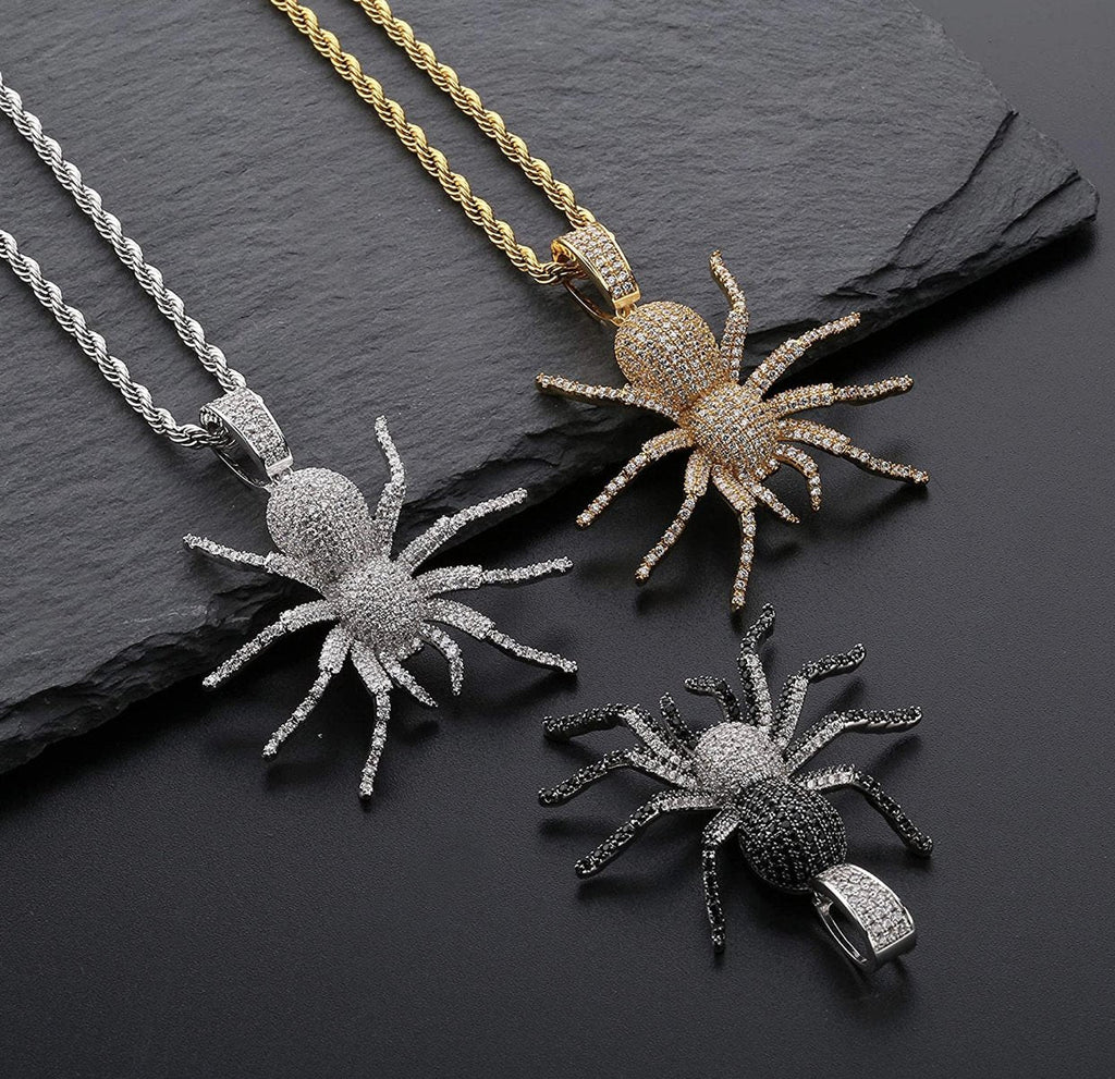 Iced Spider Pendants-0