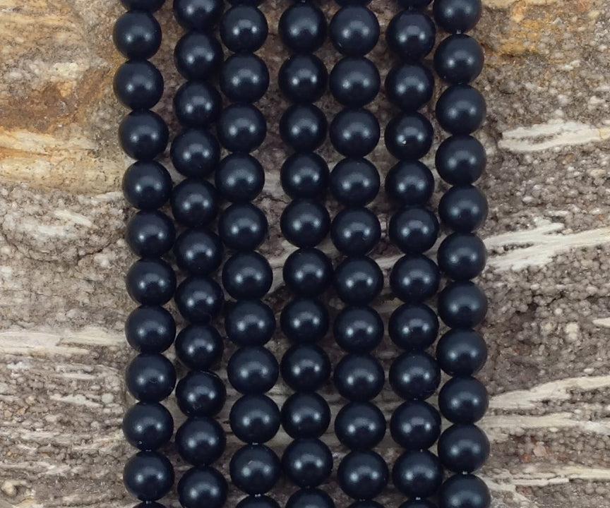 Matte Onyx aka Black Agate Round-3
