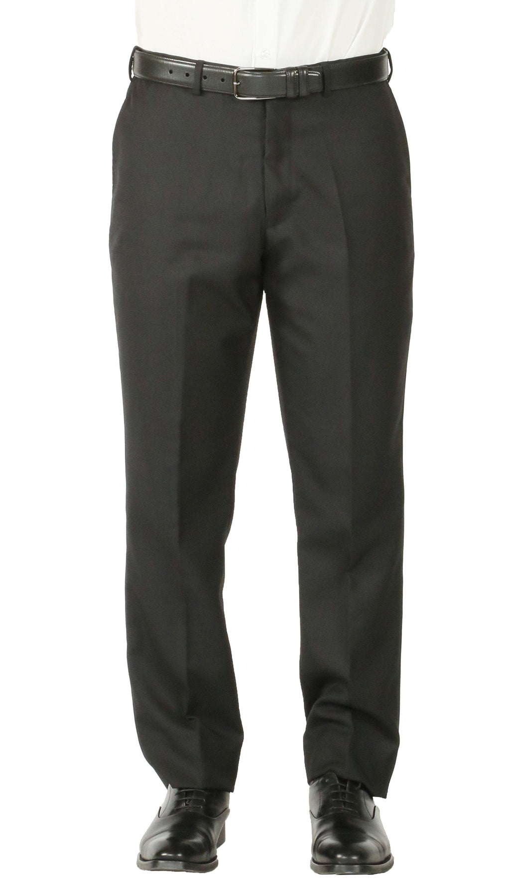 Rod Premium Black 2 Piece Wool Suit Stain Resistant Traveler Suit with 2 Pairs of Pants-3