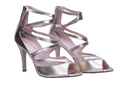Scarlet - Silver Stiletto High Heel Sandals-0